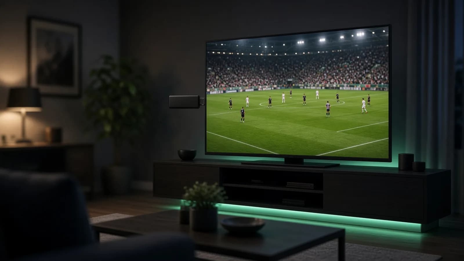 android stick tv mit Live-TV im Wohnzimmer — AndroFlow